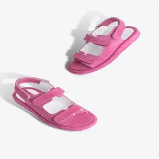 Stylish Pink Double-Strap Comfort Sandals